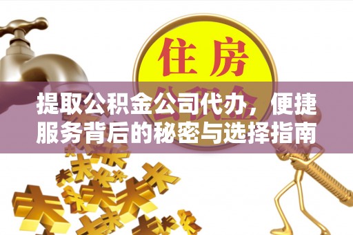 临江提取公积金公司代办，便捷服务背后的秘密与选择指南