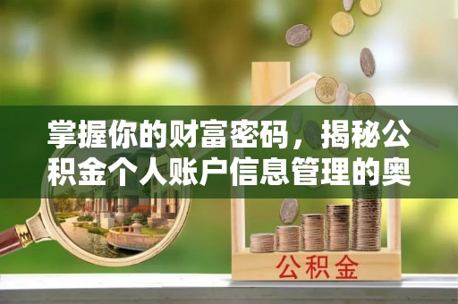 临江掌握你的财富密码，揭秘公积金个人账户信息管理的奥秘