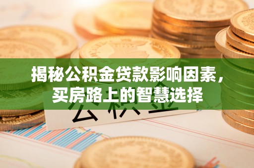 临江揭秘公积金贷款影响因素，买房路上的智慧选择