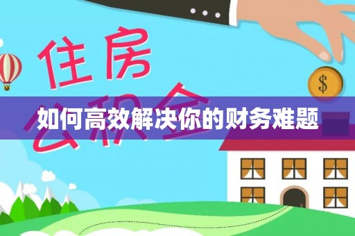 临江如何高效解决你的财务难题
