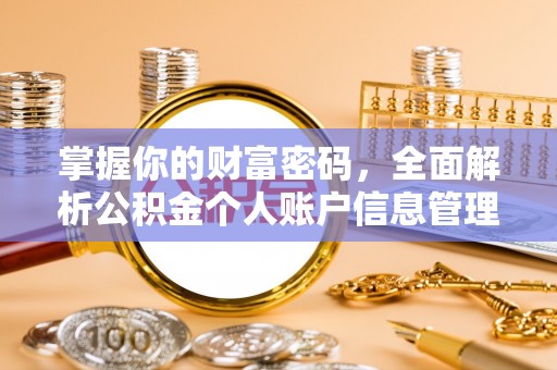 临江掌握你的财富密码，全面解析公积金个人账户信息管理