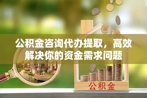临江公积金咨询代办提取，高效解决你的资金需求问题