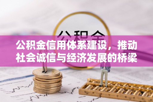 临江公积金信用体系建设，推动社会诚信与经济发展的桥梁