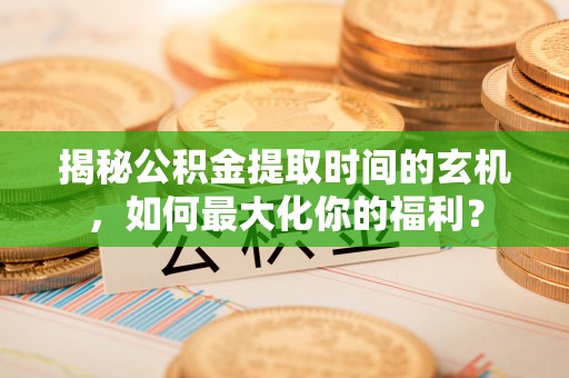 临江揭秘公积金提取时间的玄机，如何最大化你的福利？