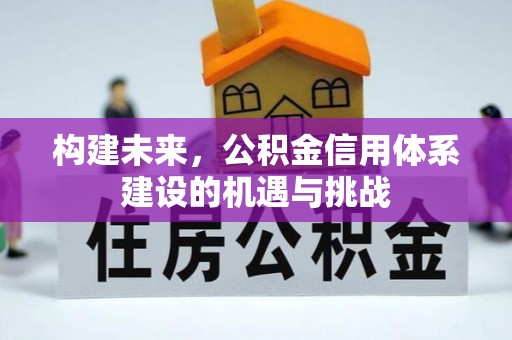 临江构建未来，公积金信用体系建设的机遇与挑战